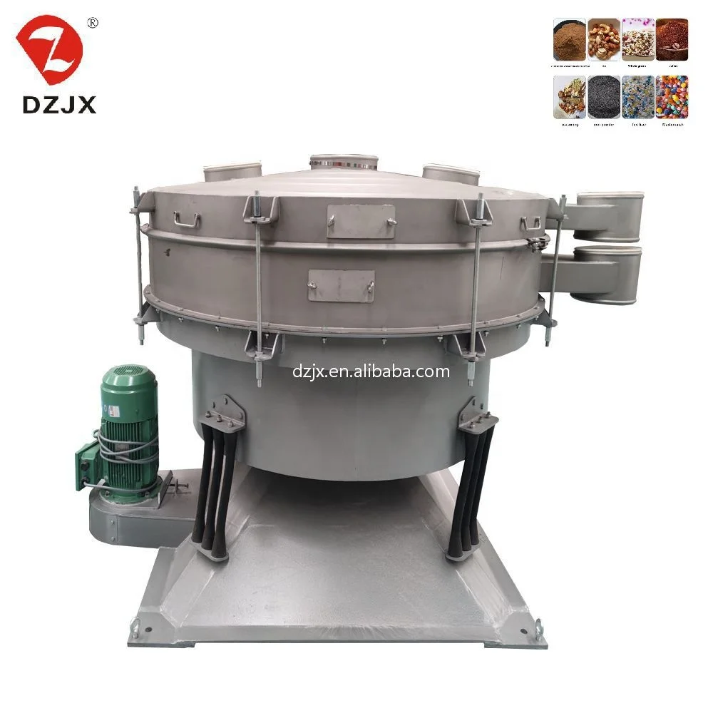 DZJX Flexible Rotary Tumbler Screen For Sieving Granular Material Charcoal Powder Swing Rotary Tumbler Vibration Sieve