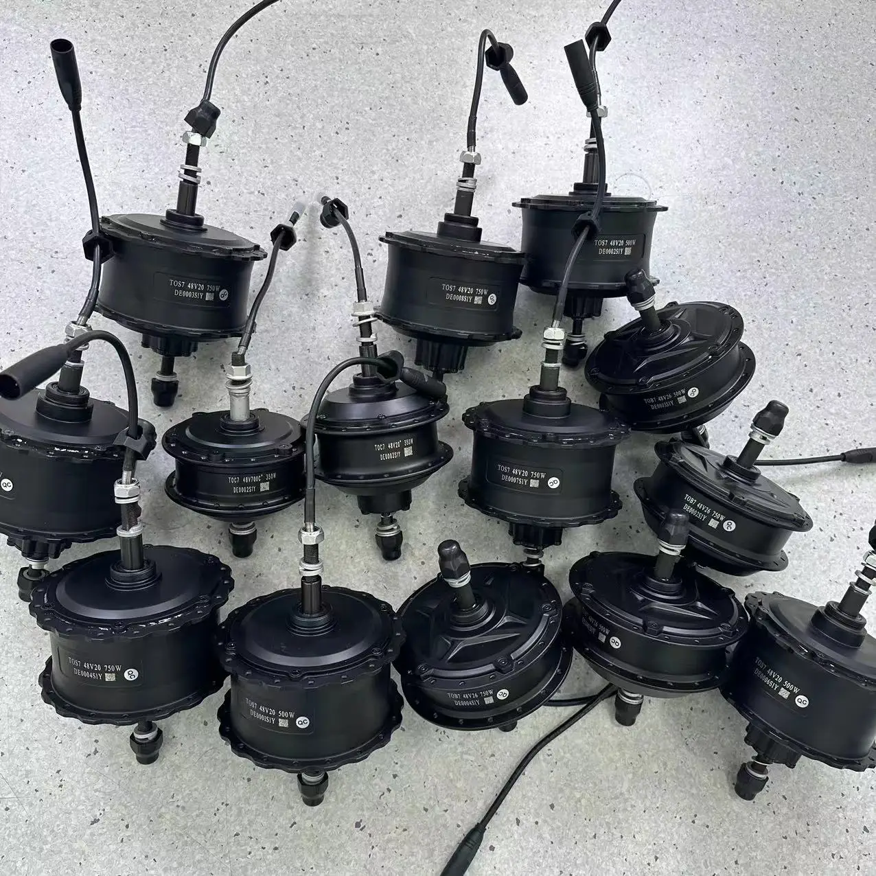 2024 Electric Bicycle Part E Bike Rear Wheel Hub Motor Set 12 14 16 20 26 28 Inch 36v 48v 250w 350w With LCD Conversion Kit