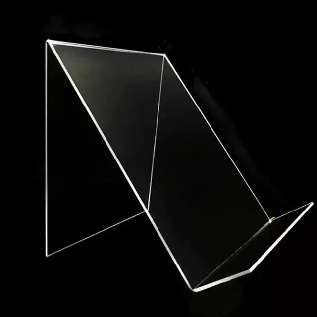 Acrylic Book Easel Stand with Ledge Clear Easels Plate or Books Display Music Sheets Artworks CD Tablet Holder