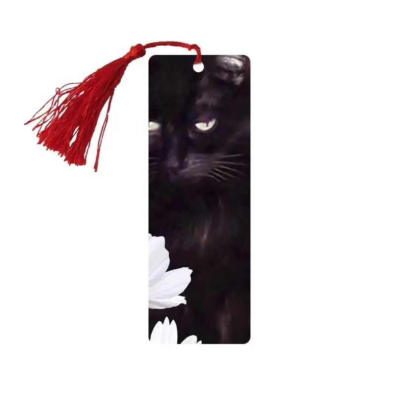 Custom promotional sublimation paper lenticular printing 3D bookmarks with tassels