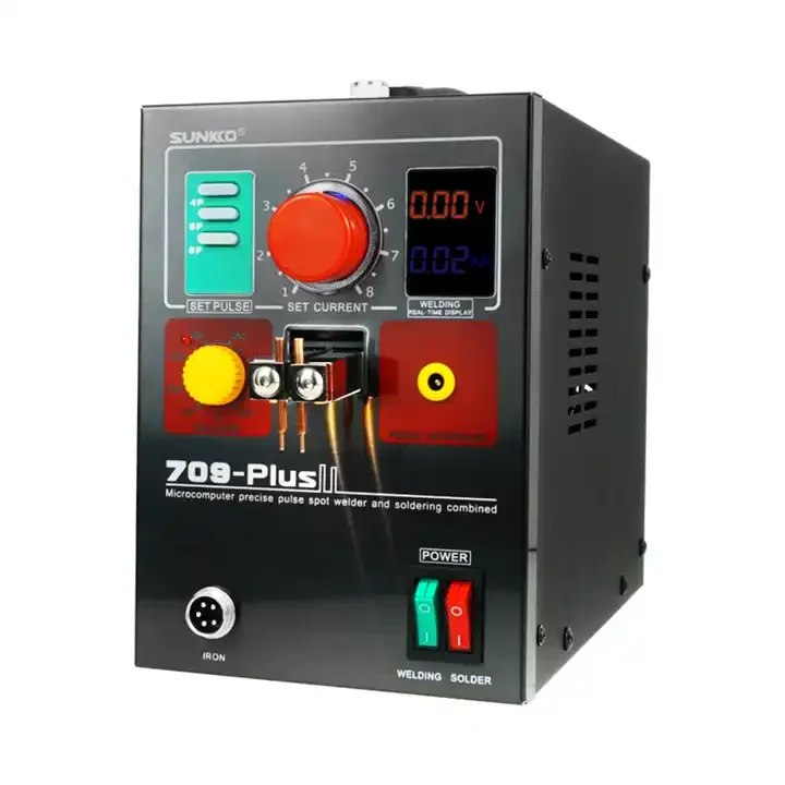 SUNKKO 709 Plus 4.3KW Spot Welding Machine for 18650 Battery Nickel Strip Welding Precision Pulse Spot Welder with Soldering Pen