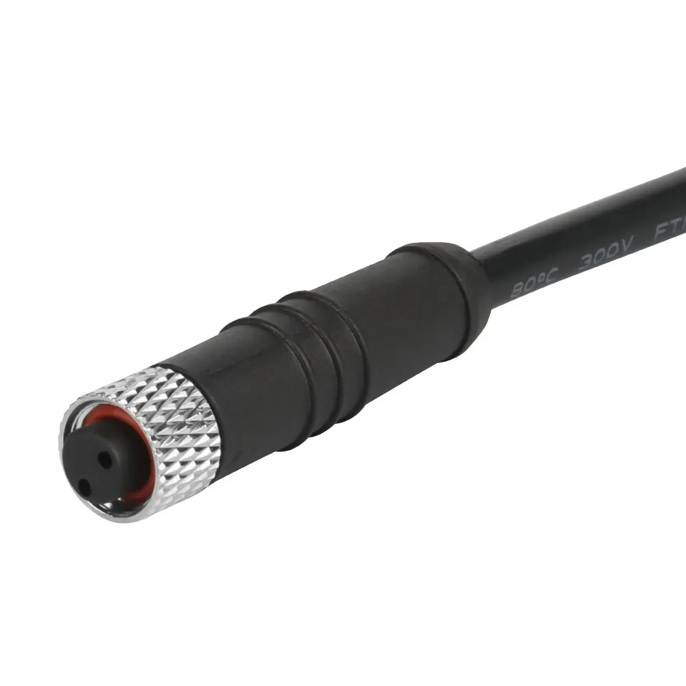 Direct Supplier 2 3 4 Pin m8 waterproof wire connector m8 2 pin connector