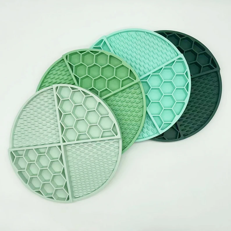 new popular lilac cute square chick lick mat groovy emat enrichment lick mat chicky texture dog food mat set