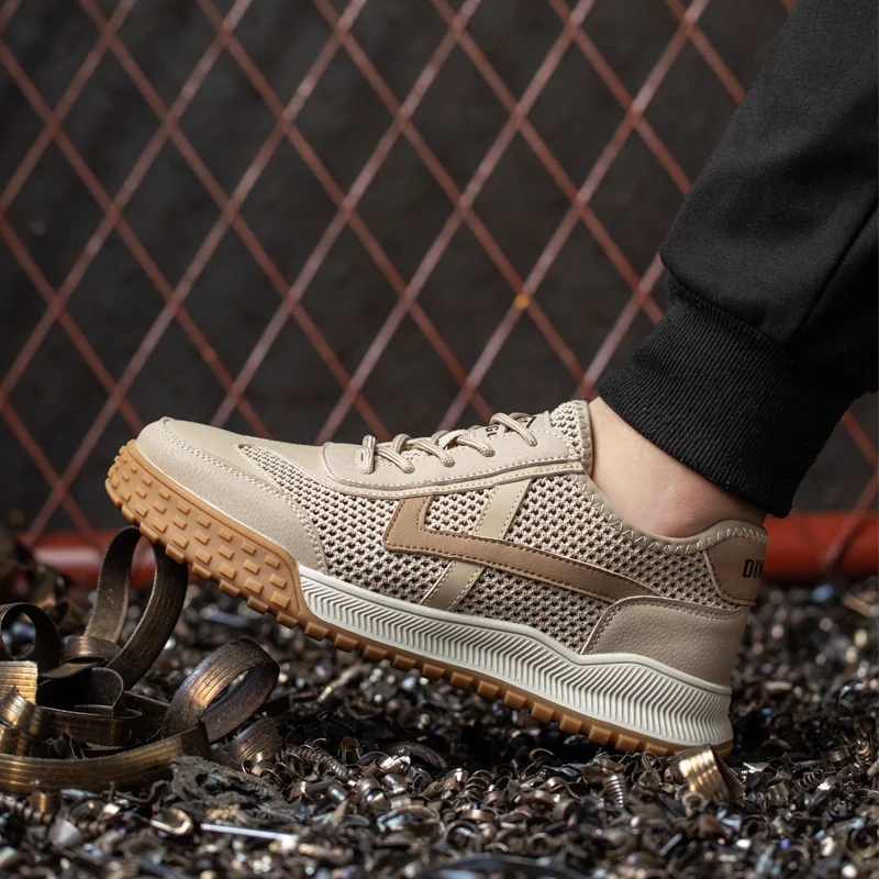 Industrial Protective Fashion Breathable Work Boot Casual Trainers Steel Toe Safety Shoes for Men safety shoes