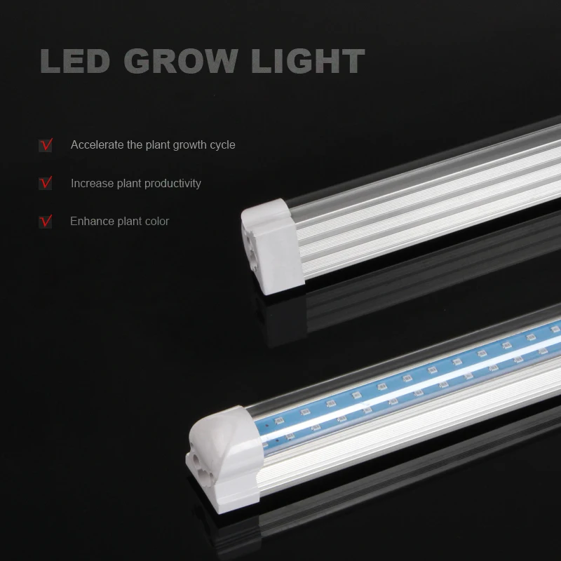 T8 9w/14w/18w/22w/36w/45w Full Spectrum Tube Vertical Farm Hydroponics Clone Plants Led Grow Light