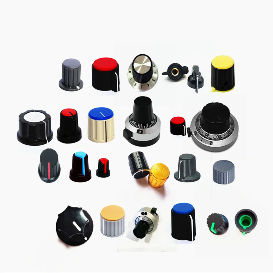 knob for D shaft/round shaft/knurled shaft 6mm 6.4mm encoder knob potentiometer knob effector dial knob
