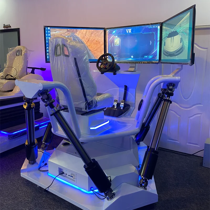 6 DOF Axis 3 Screens Dynamic Motion Simulator Racing Game Equipment Racing-Simulator