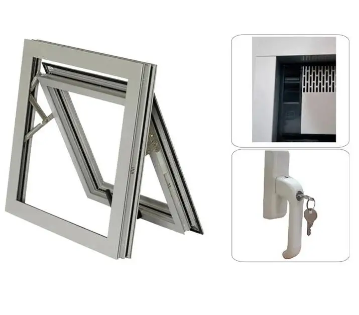 Aluminium Bi Fold Window Fold Up Glass Windows balcony Shop Automatic Vertical Folding Window