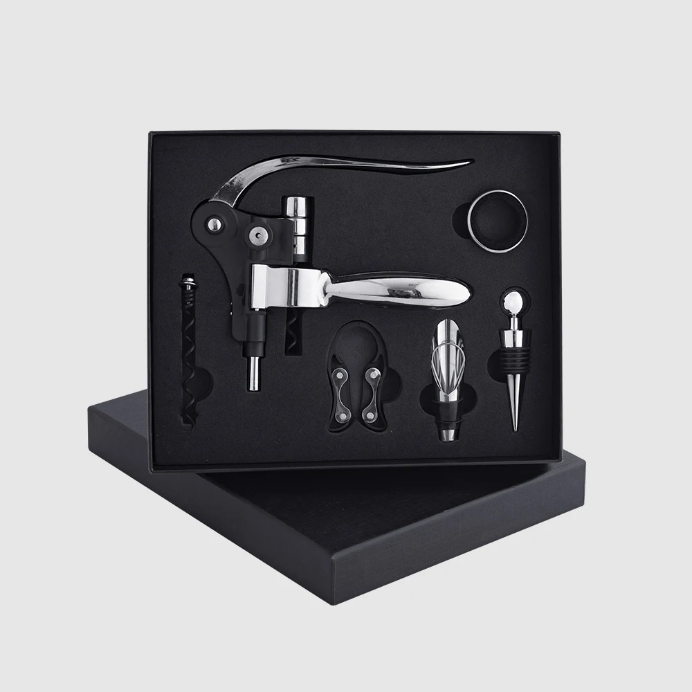 Rabbit Style Wine Opener Corkscrew Bottle Lever Screwpull Opener Premium Wine Corkscrew 5 piece Wine Opener Set
