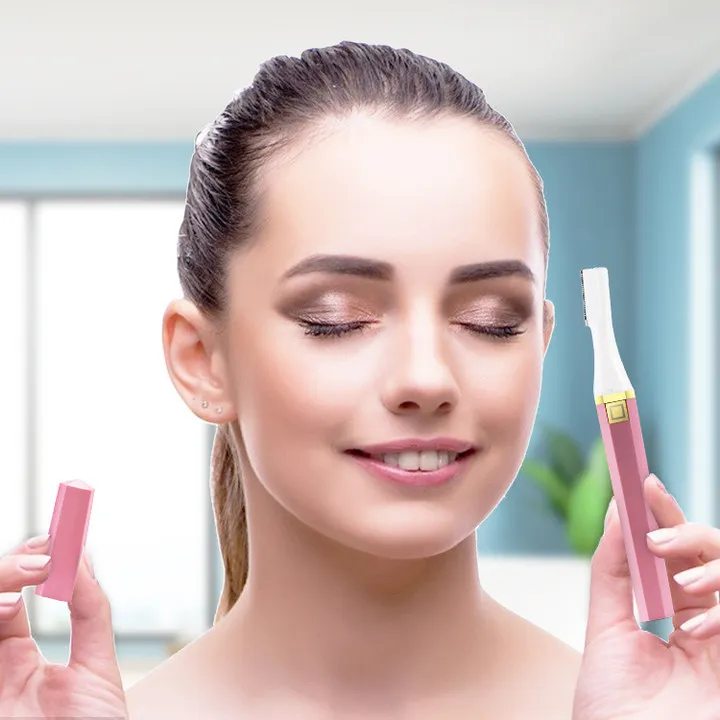 OEM Woman Facial Razor Device One Blade Eyebrow Trimmer Makeup Luxury Black Eyebrow Razor 3 Pack For Face eyebrow electric raser