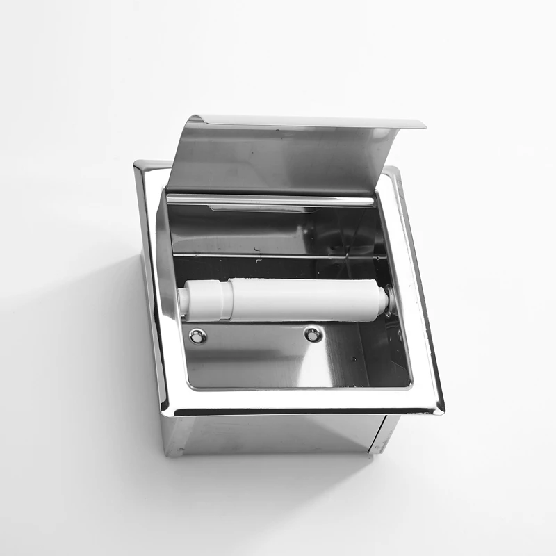 HF Commercial Washroom Stainless Steel Built-in Recessed Toilet Paper Towel Dispenser Holder