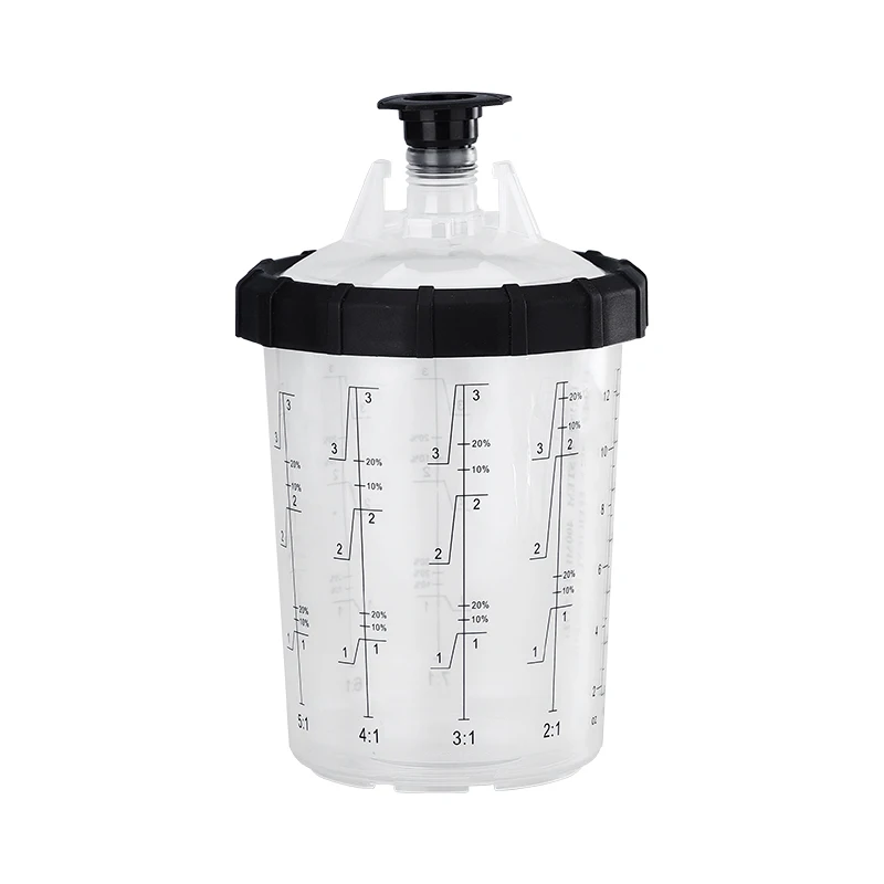 Ready to Ship High Quality 200cc 400cc 650cc 850cc Plastic Spray Gun Cup for Painting