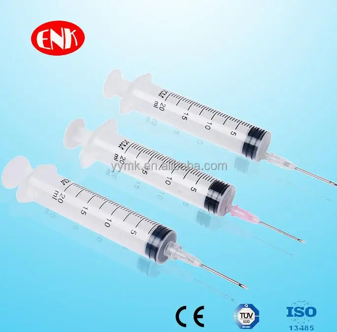 Медицинский одноразовый шприц для инъекций 20 мл