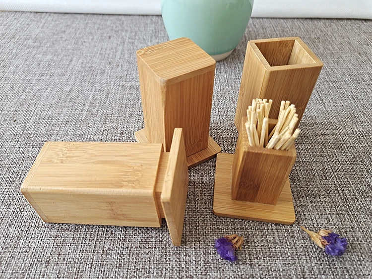 Simple Chinese toothpick box restaurant and restaurant household bamboo toothpick box