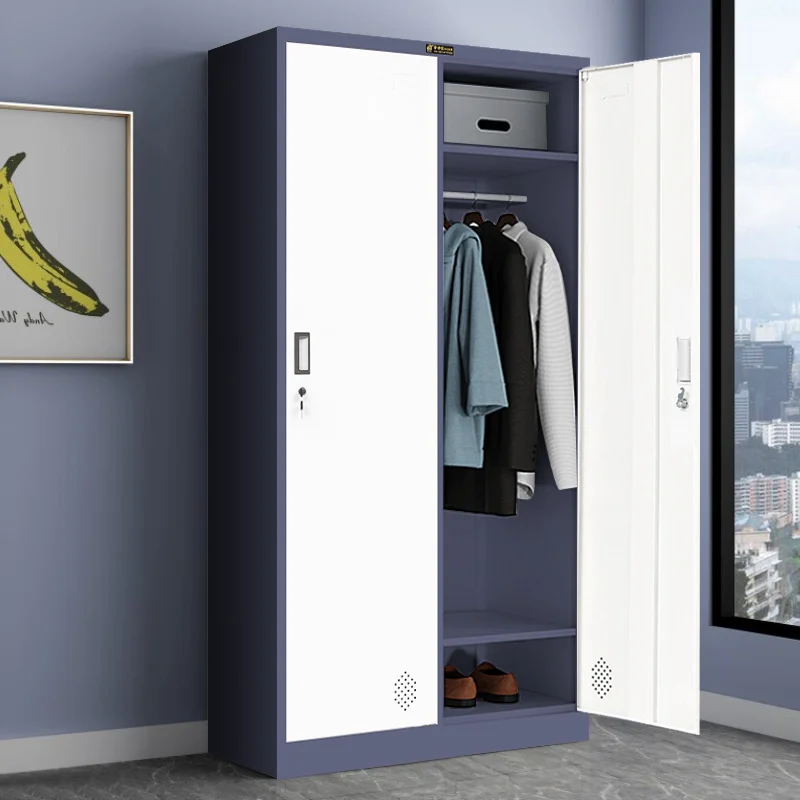 clothing lockers two door steel clothes Wholesale price metal cabinet