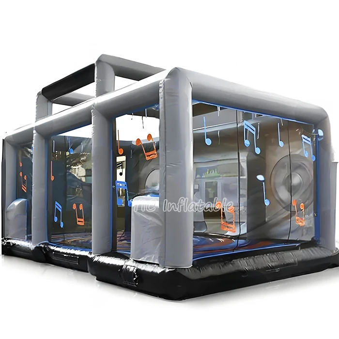 Boombox Bouncer House Inflatable bounce house inflatable playground for kids- Disco Inflatable Party Rental with Boombox Design