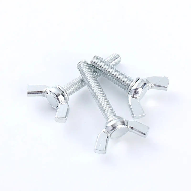 Wing Bolt Custom M8 M6 M10 M5 M12 M4 1/4 Inch Iron Hand-Tighten Car Butterfly Wing Bolt