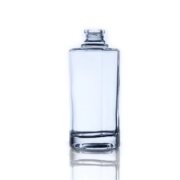 custom your own brand 500ml white color coating round shape liquor glass bottles