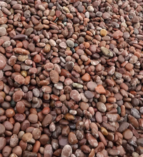 Wholesale Hot Sale Natural River Stone Red Polished Pebbles&Cobbles From Cobble Supplier For Landscaping