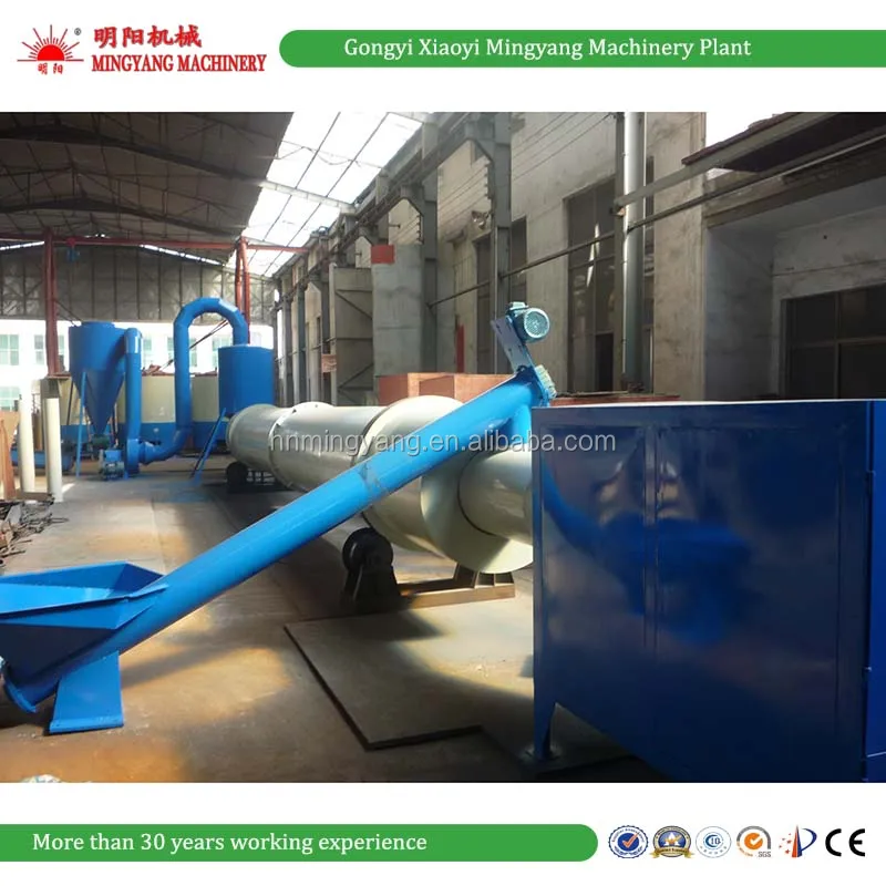 Small capacity 600-900kg/h rotary drum dryer manufacturer
