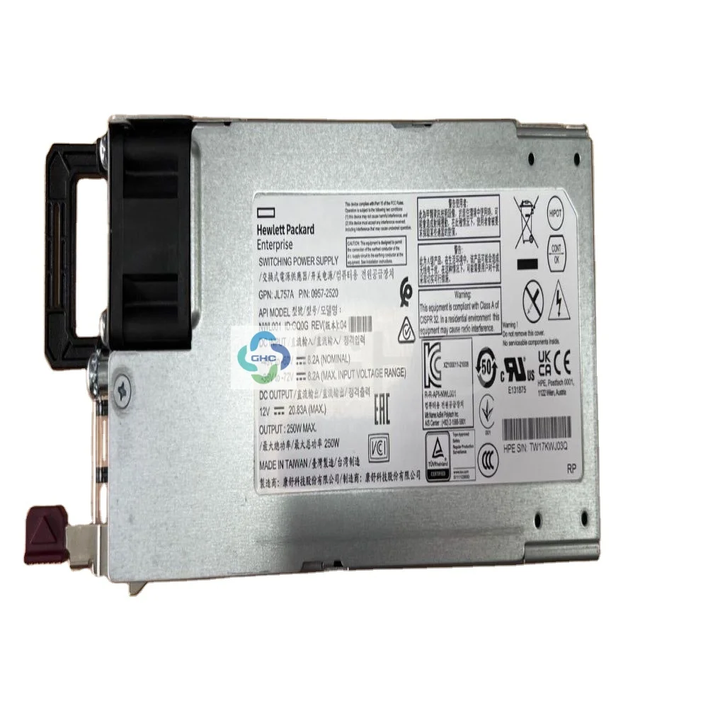 JL757A Aruba 6300 м 250 Вт 36-72VDC PSU коммутатор Ethernet сетевой коммутатор