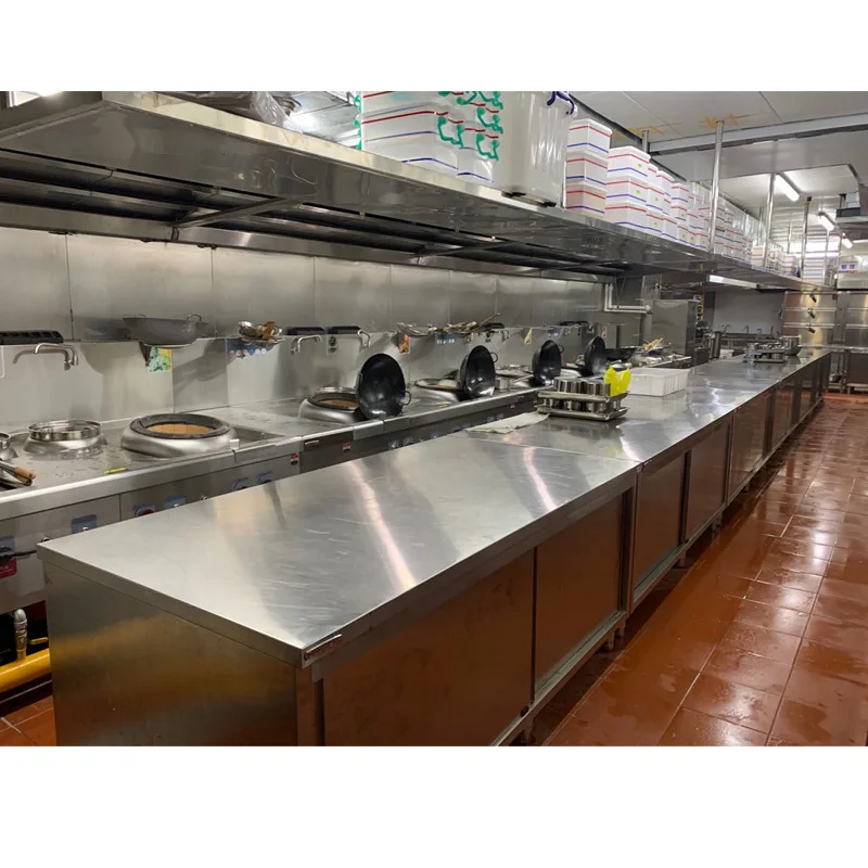 RTK Hotel Industrial  Kitchen Equipment Stainless Steel Restaurant Commercial Fast Food Kitchen Tools and Cooking Equipment