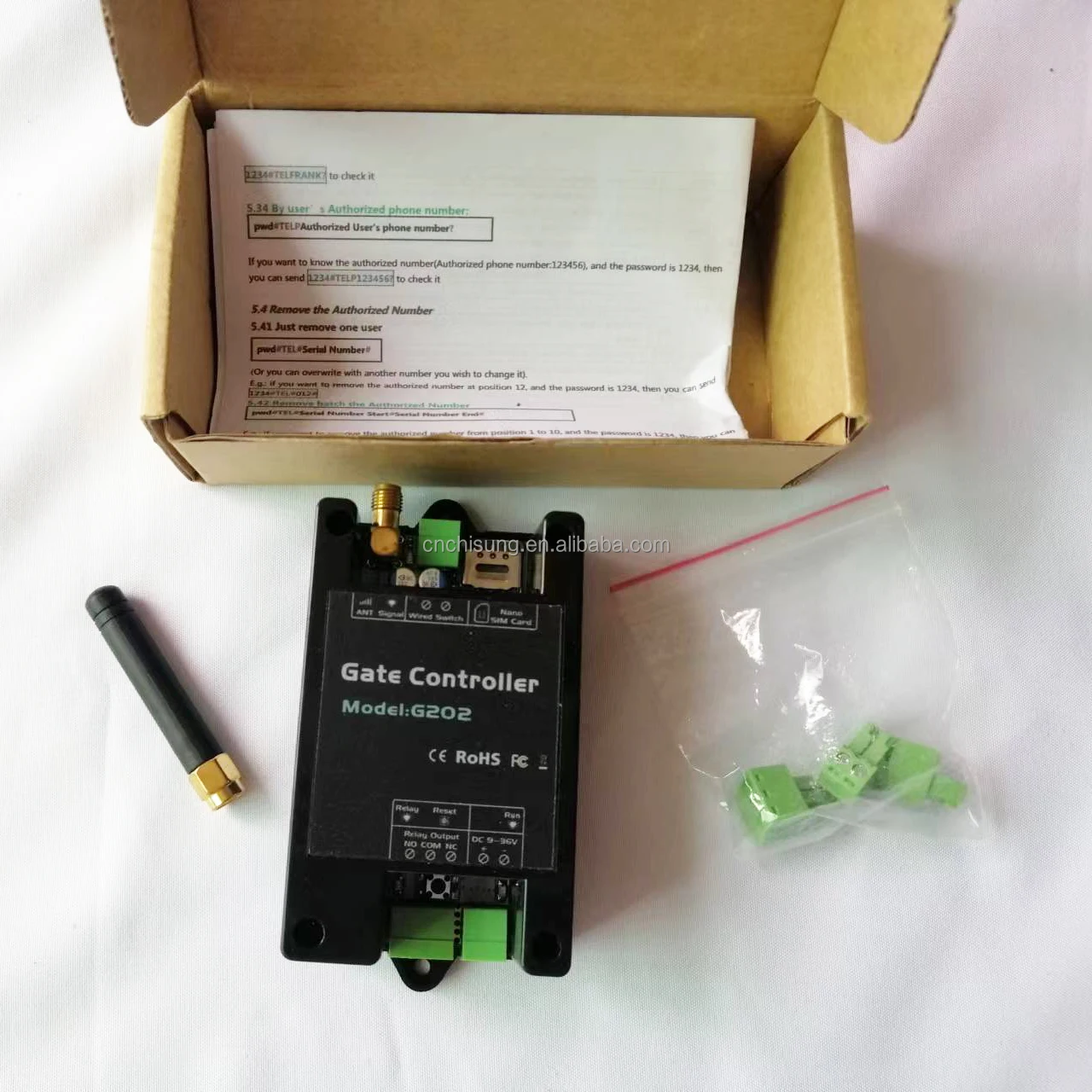 No distance limit GSM 202 4G Relay Switch Remote Access Controller Gate Opener control by free phone call