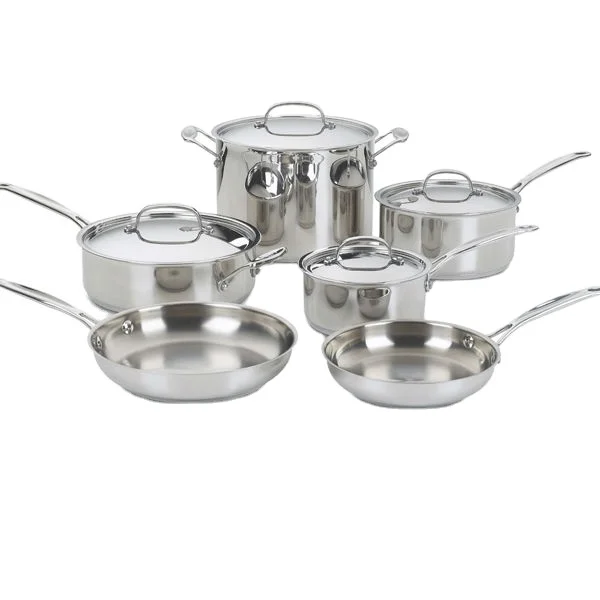 High Quality Kitchen Cookware Surgical Stainless Steel Pots and Pans Set