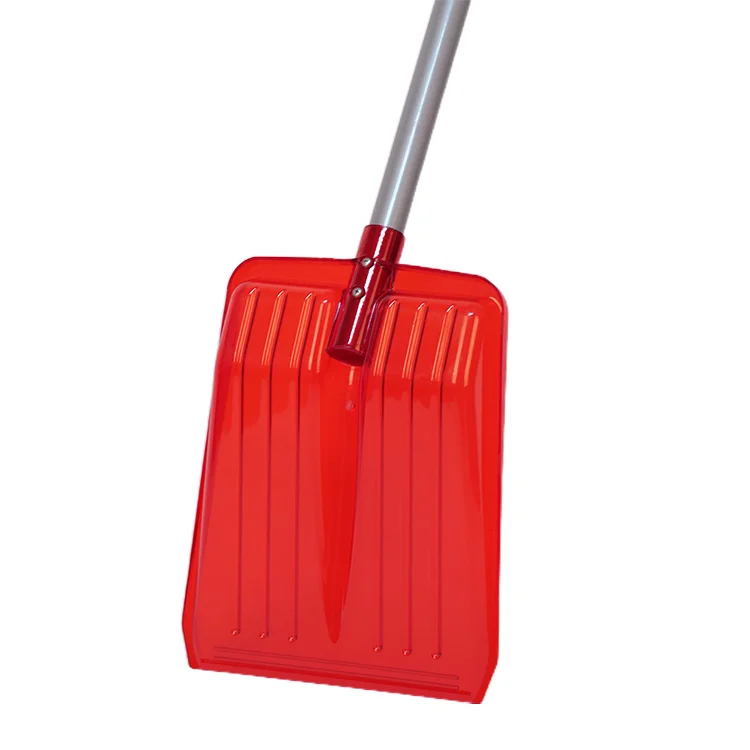 Plastic Car Shovel Snow Shovel with transparent head with Metal Handle 10 1/2IN