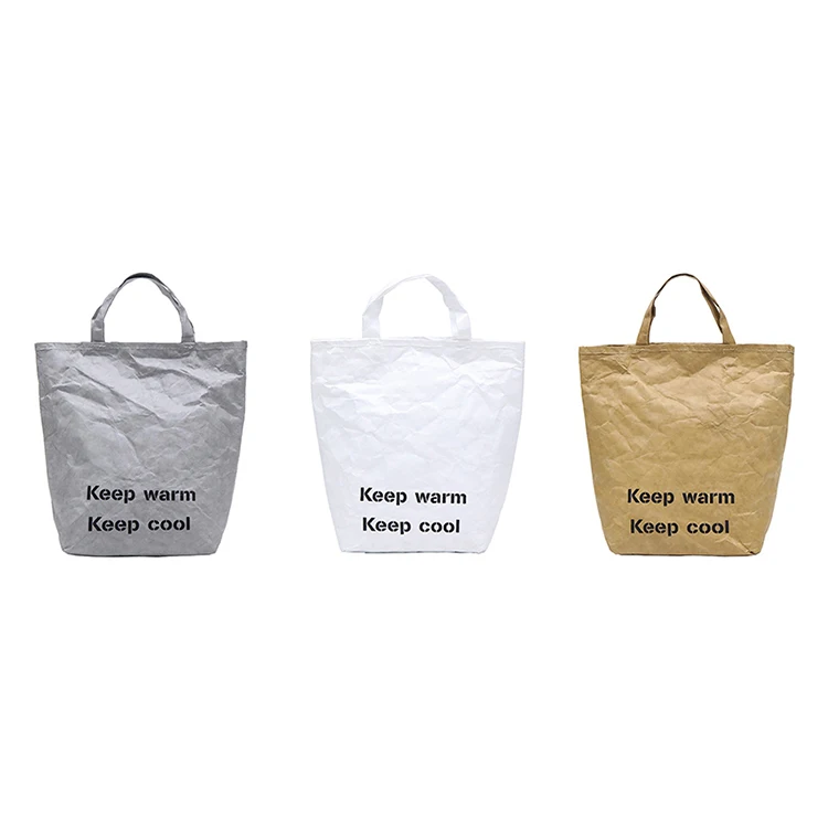 Wholesale Kraft Paper Ladies Large Capacity Crossbody Fashion Tyvek Tote Bag