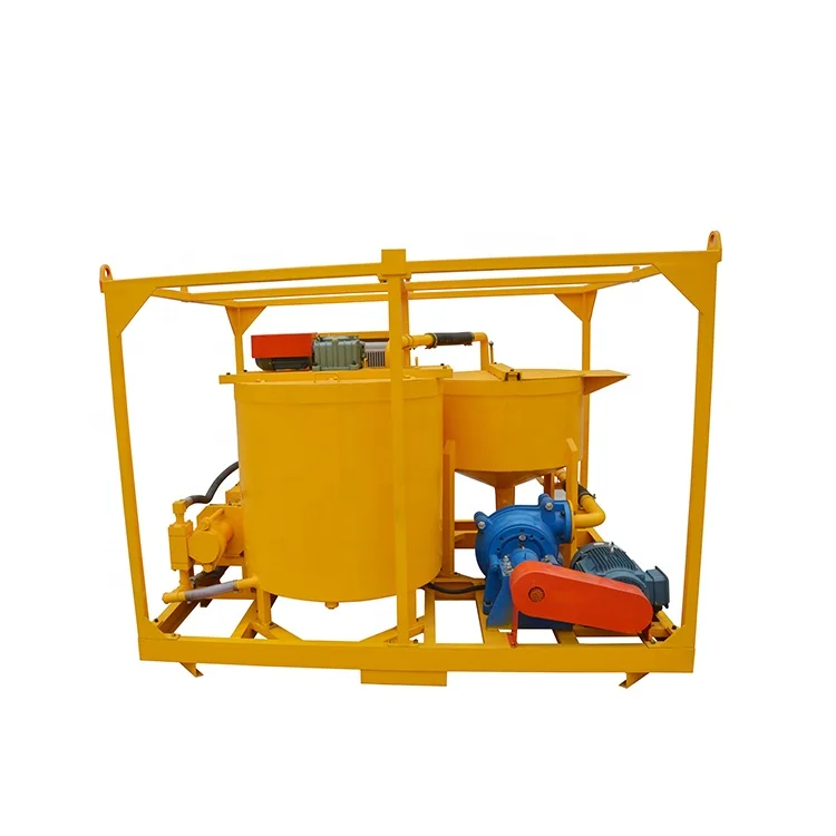 Diesel driven grouting injection foundation grout mixing plant grout mixing and pumping unit for sale