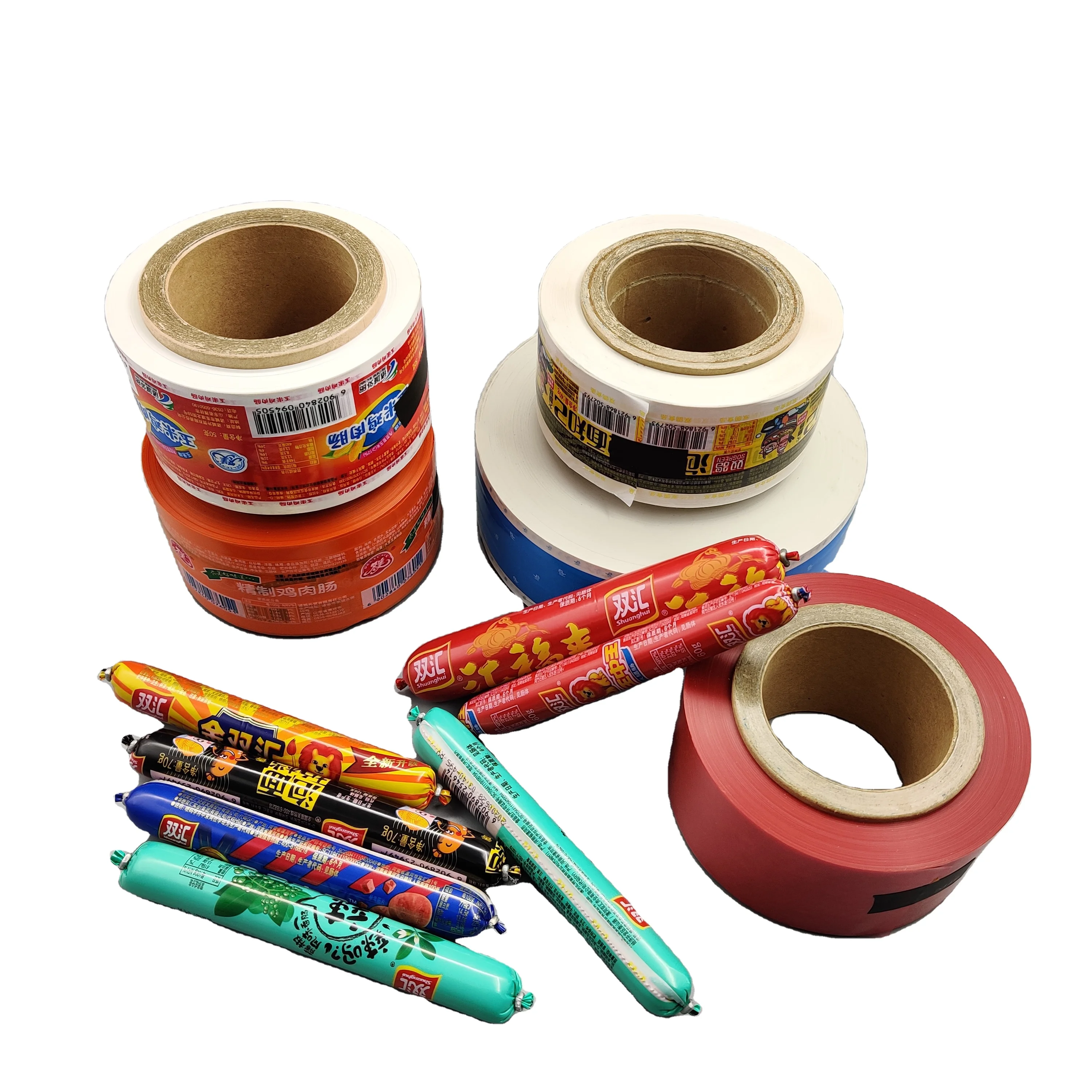 High barrier sausage casing food packaging PVDC film roll