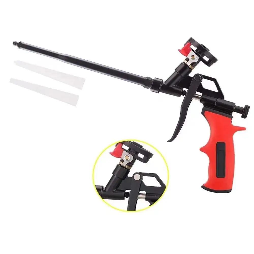 Foam Gun Pu Expanding Foaming Gun Heavy Duty Spray Foam Gun Mental Body Covered with PTFE