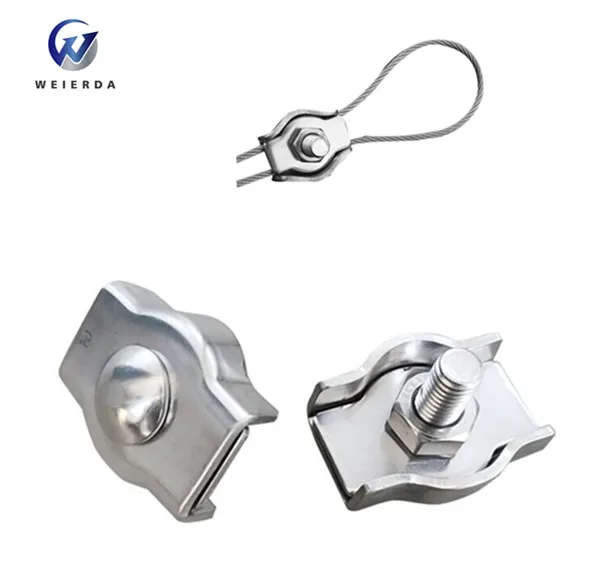 Rigging Hardware Single Bolt Wire Rope Clips Stainless Steel Cable Clamp Diameter Wire Rope