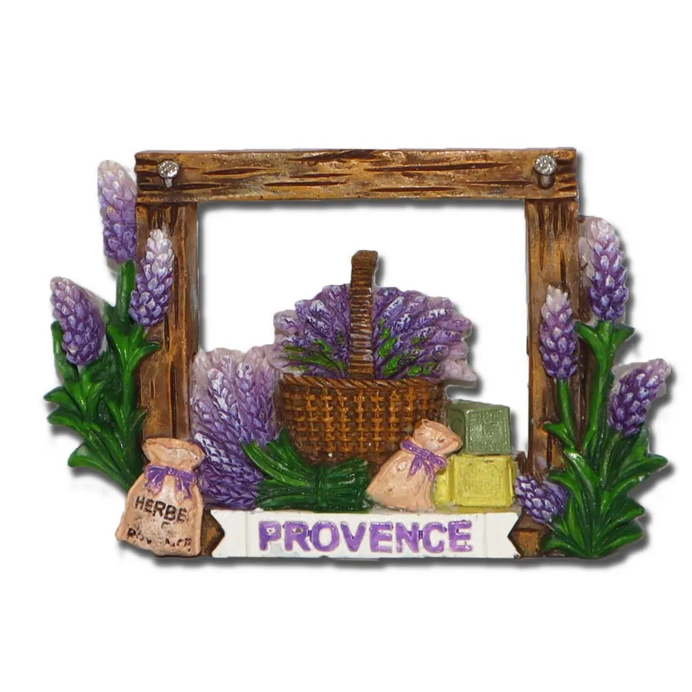 Customized France Paris Provence  3D Resin Fridge Magnet  Tourist Souvenir Refrigerator Magnetic Stickers Home Decoration