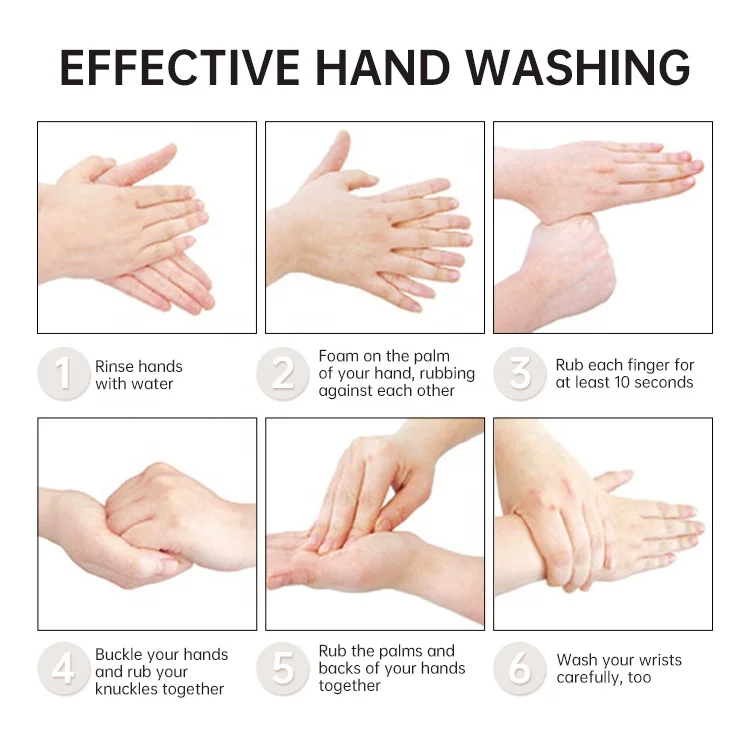 Gloway Manufacturer Customization-Supported Mild Formula Scented 7G Antimicrobial Liquid Foaming Hand Soap Tablet Refills