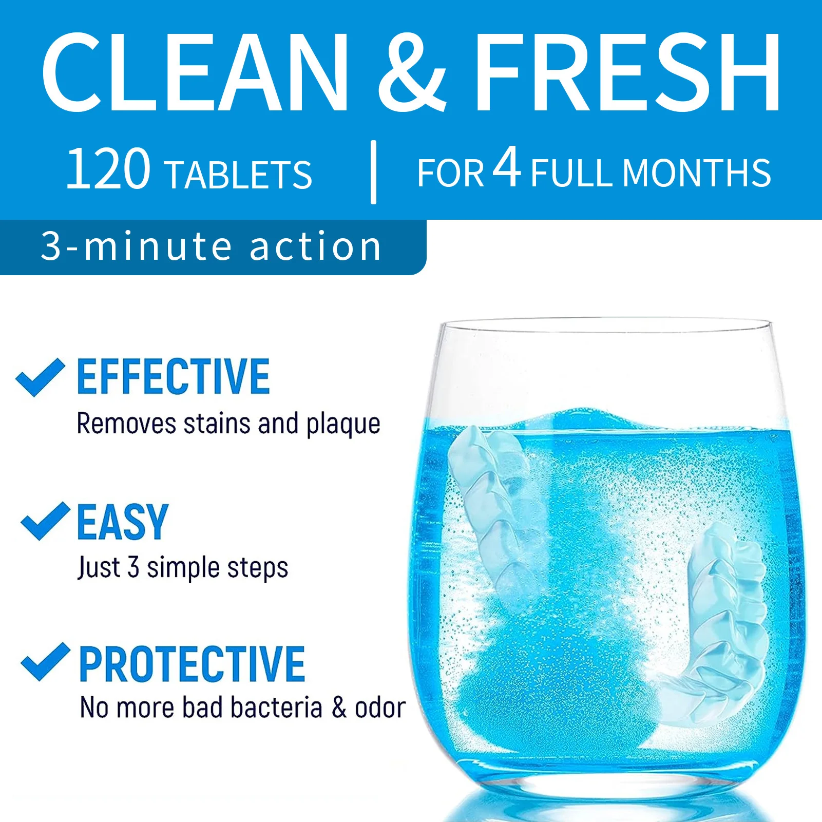 Super Cleaning Dental Cleaning Tablet for Teeth with FDA