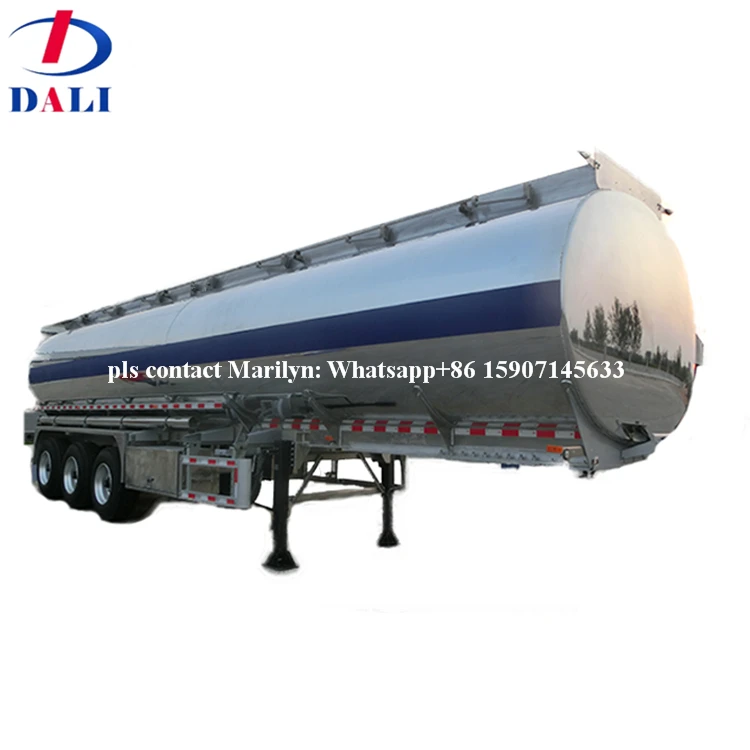 Saudi Arabia Aluminum  fuel tanker aluminum tanker trailer with JOST leg