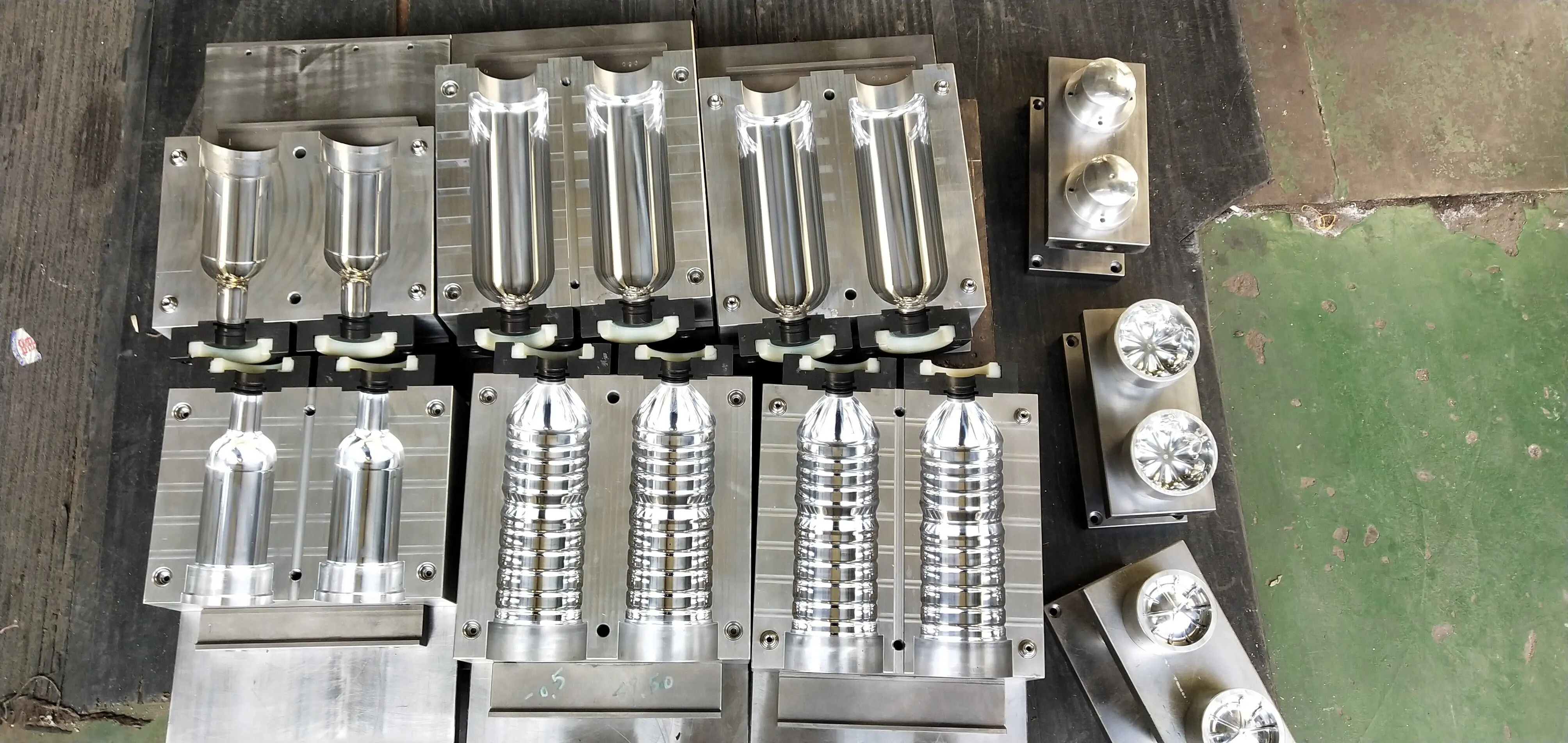 semi-automatic full automatic pet blow moulding machine blow mold bottle mold