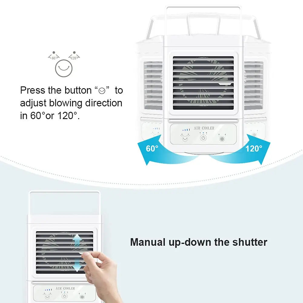 New Small Household Office Desktop Personal Space Standing Cooling Fan Water Air Cooler