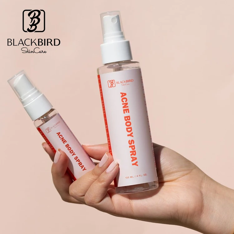 Private Label Clear Acne Body Spray Private Label Acne Eliminating Body Spray Pure Natural Pore Deep Cleansing Body Mist