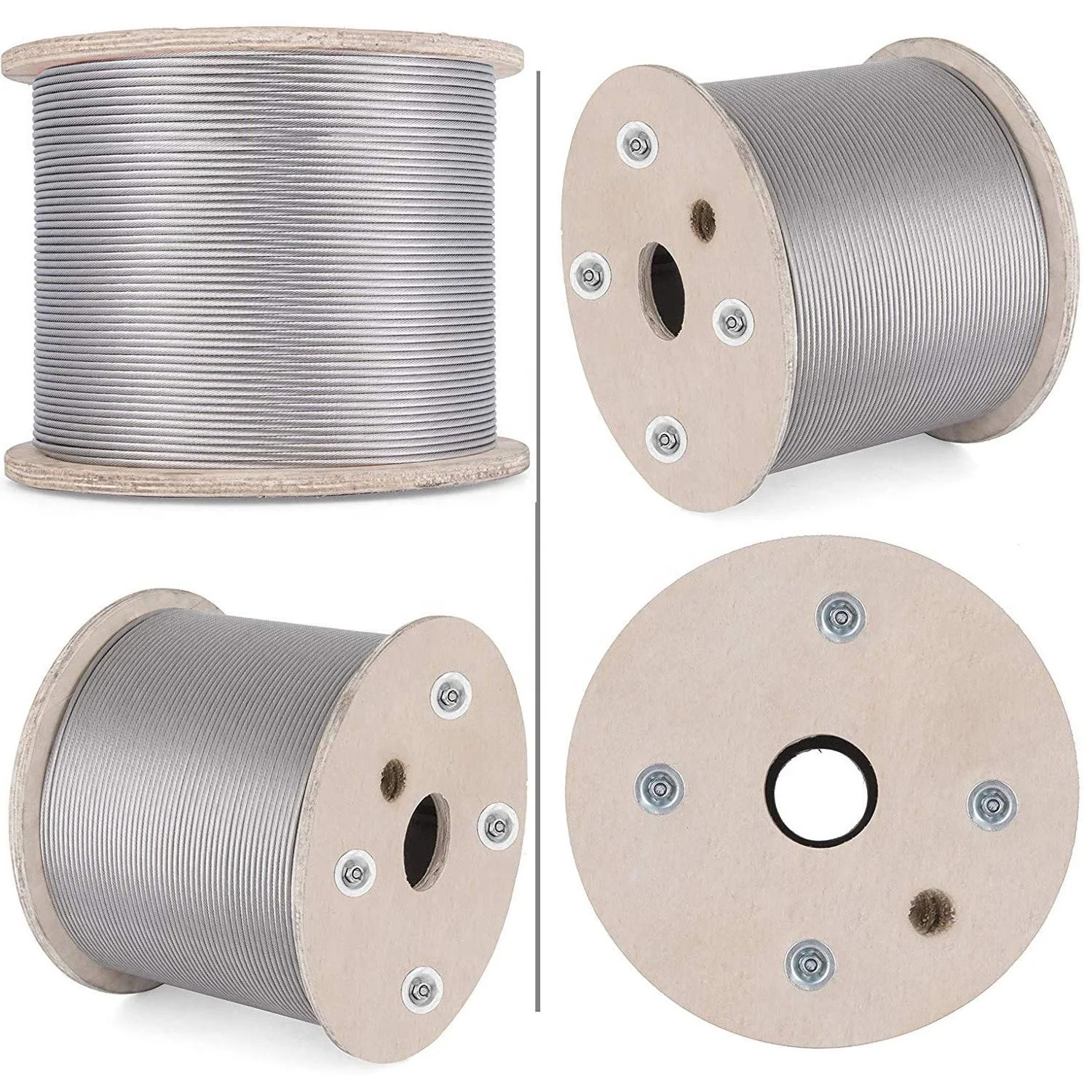 2mm 4mm 1/17 7x19 1x19 heavy duty steel 304 wire rope ss wire cable stainless steel wire rope