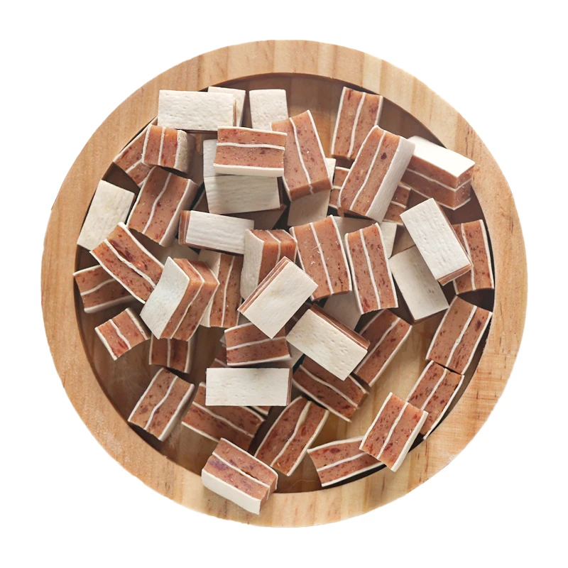 Custom Logo Wholesale Healthy Pet Food Grain Free Soft Chewy Duck Meat Treats for Training Rewards Dog Snacks