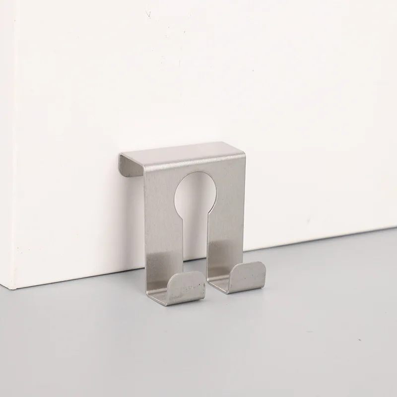 Stainless Steel Hanger Hooks Over The Door Metal Twin Hooks Organizer For Hanging Coats Hats Robes And Towel Chrome Plated