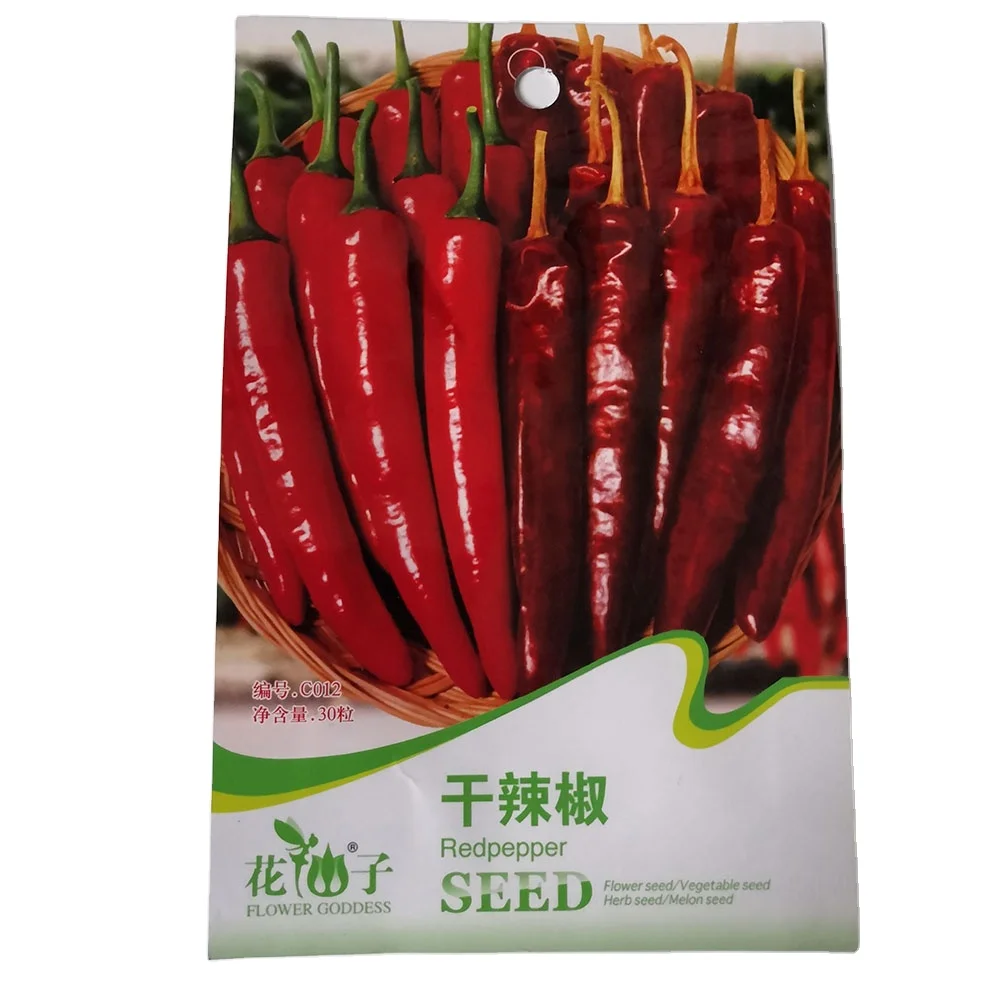 2021 Ready to ship hot pepper seeds/Chilli seeds with small vegetable seeds bags $0.59/bags