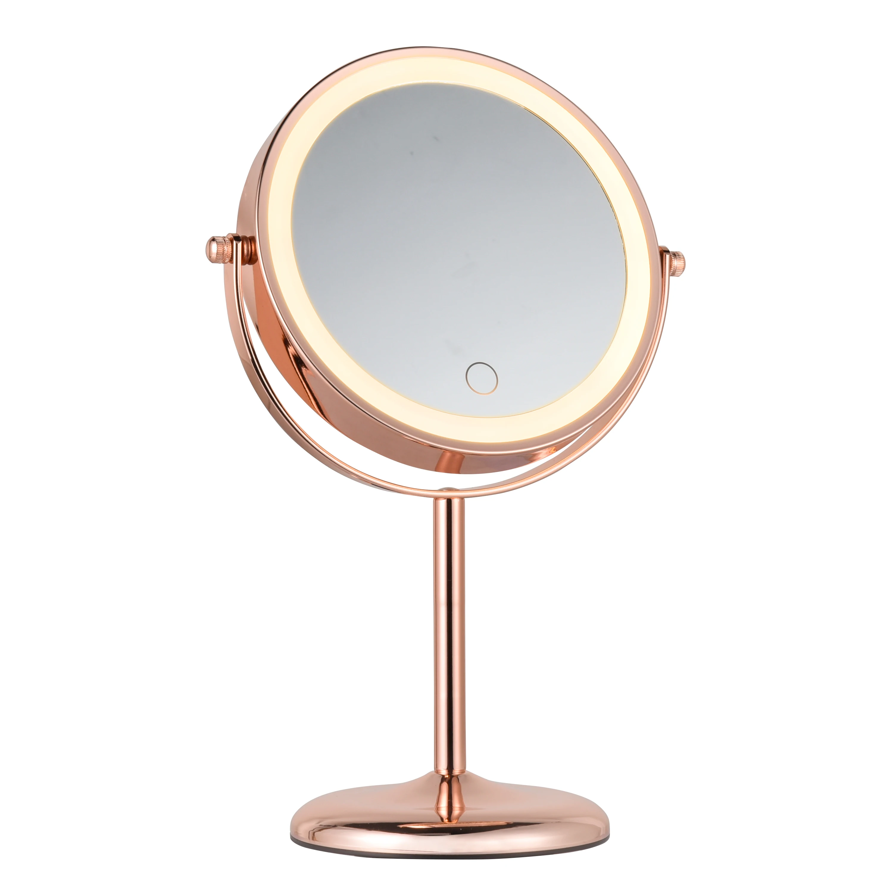 Greenfrom New Wholesale Makeup Dressing Table Double  Round Led Vanity Make Up Salon Mirror Lights Kit D740
