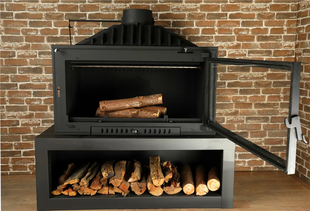 Современный декоративный дизайн, деревянный камин, домашний стальной камин, пламя