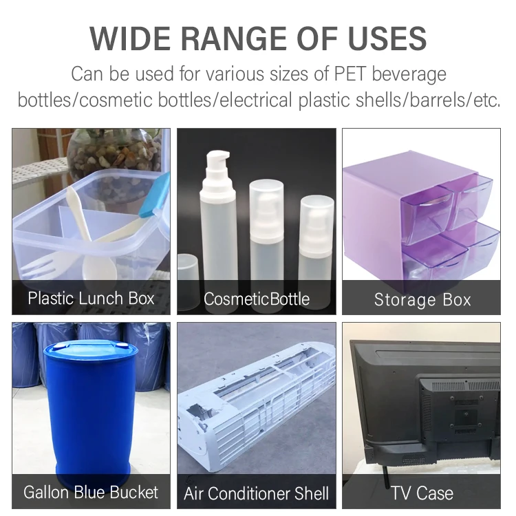 heavy duty waste PP PE PET HDPE plastic crushing machines