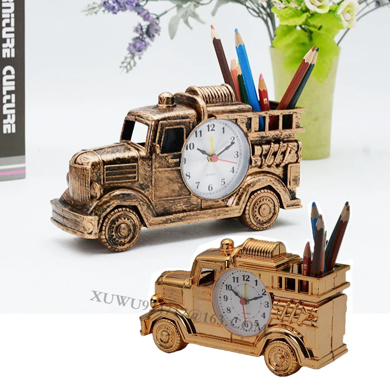 New Truck  Model Alarm Clock  Desk Decorative Alarm Clock Plastic Fumeus Missile Hand Gun Table Alarm Clock