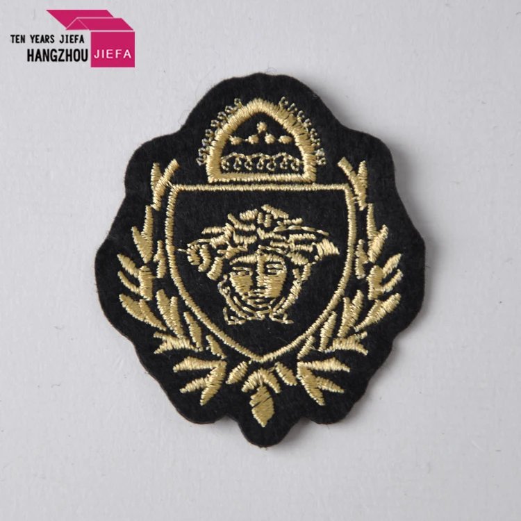 Customized Shape Colorful Overlock High Density Custom Embroidered Woven Patch for Clothes and Cap